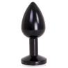 Kiotos Plug Bijou Anal Alu Gem light 6 x 2.8 cm Noir